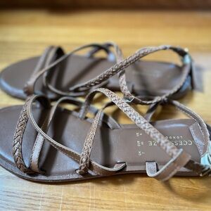 Brown Strappy Sandals